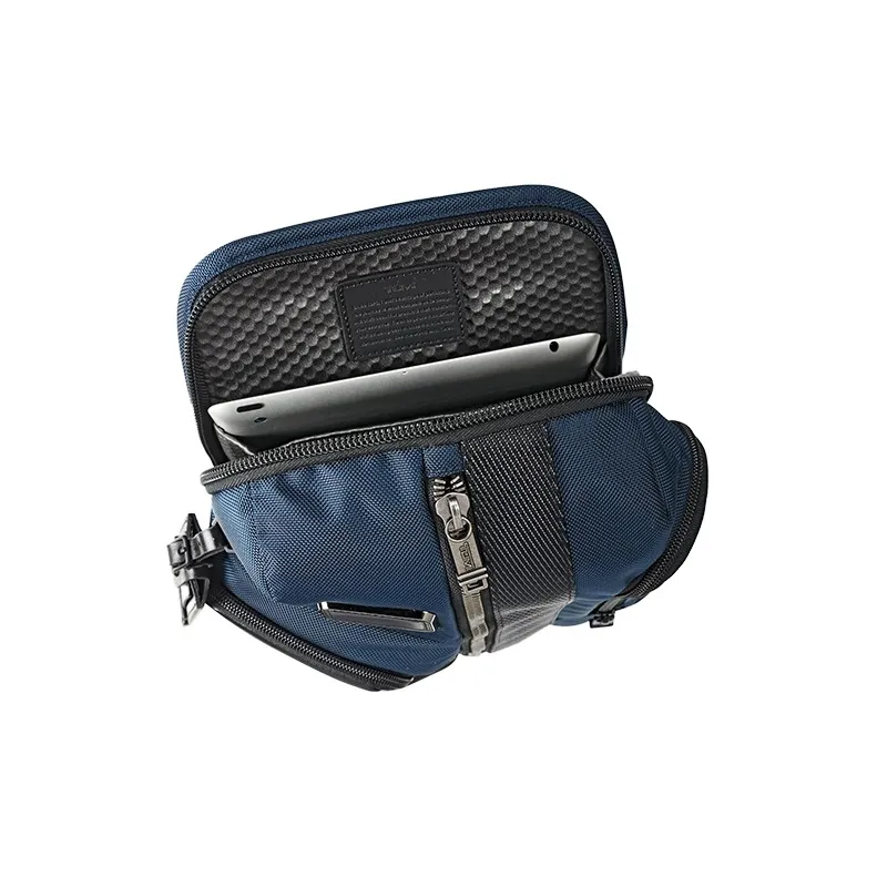 TUMI Alpha Bravo Nylon Shoulder Bag, Crossbody Bag, Sling Bag Medium Size Men's Blue/Black-4