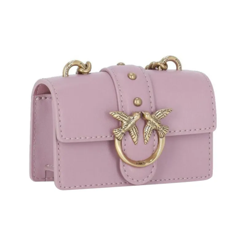 PINKO Love Icon Leather Shoulder Bag, Crossbody Bag Mini Women's-1