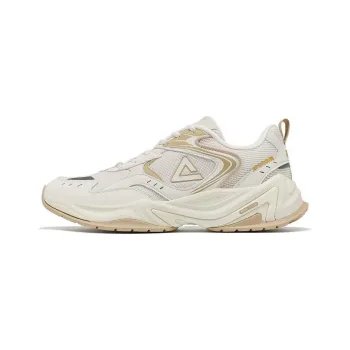 PEAK State Pole Source Back Casual Shoes Men Low Top Canvas White