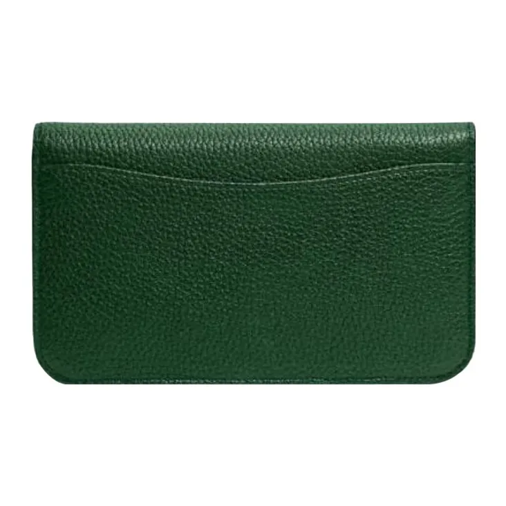 COACH Hayden Textured Leather Clutch, Shoulder Bag, Crossbody Bag Trumpets Women's Deep Pine Green-2