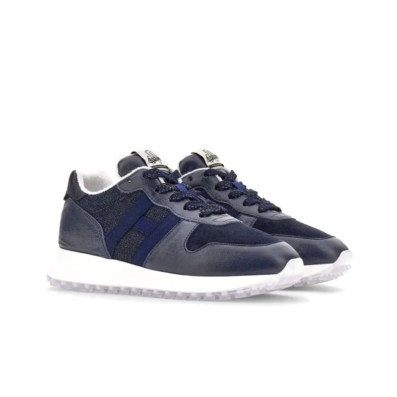 HOGAN H383 Casual Shoes Women's Low Top Blue-2