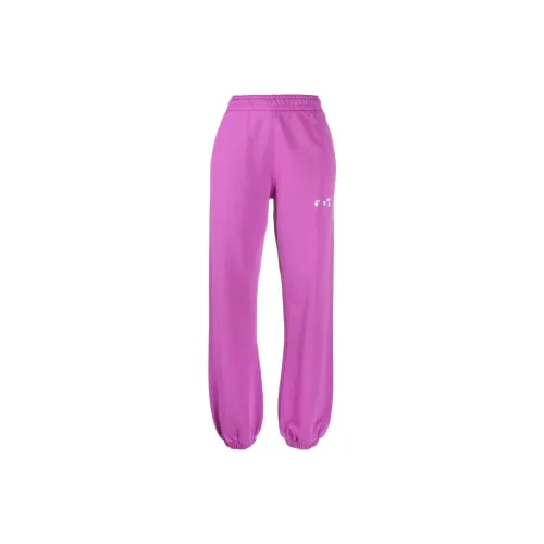 OFF-WHITE Knitted Sweatpants Women's Fuchsia