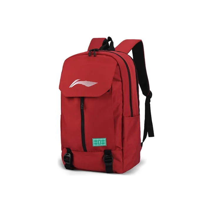 LiNing Fabric Training Backpack Regular Unisex Red-1