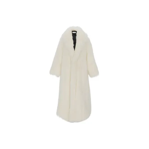 SAINT LAURENT Coats Women's White