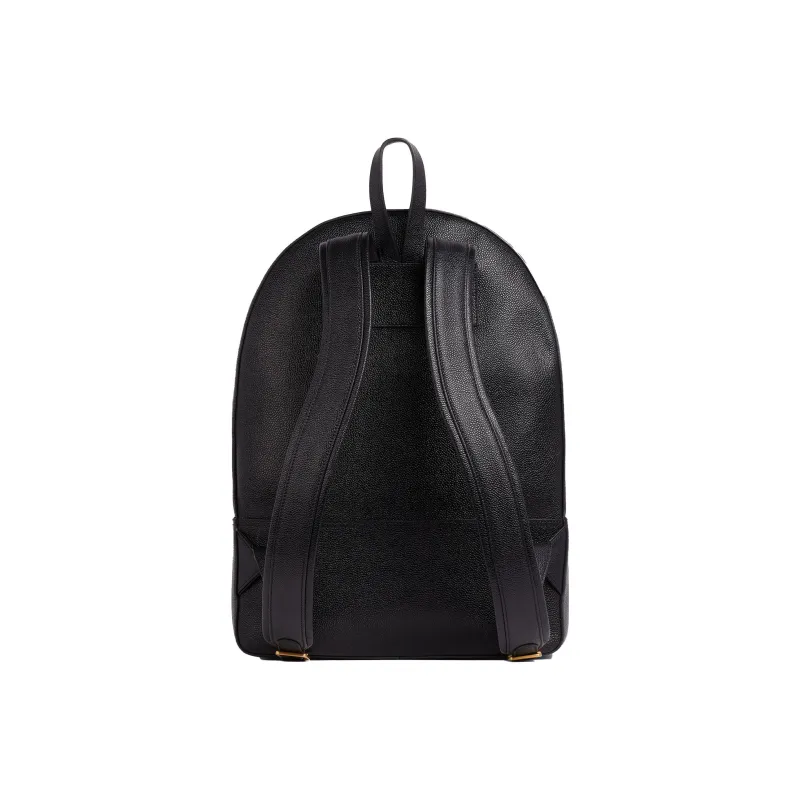 THOM BROWNE· Cow Leather Backpack Unisex Black-2