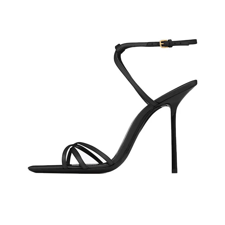 SAINT LAURENT Nuit Square Toe Sandals Women's-0