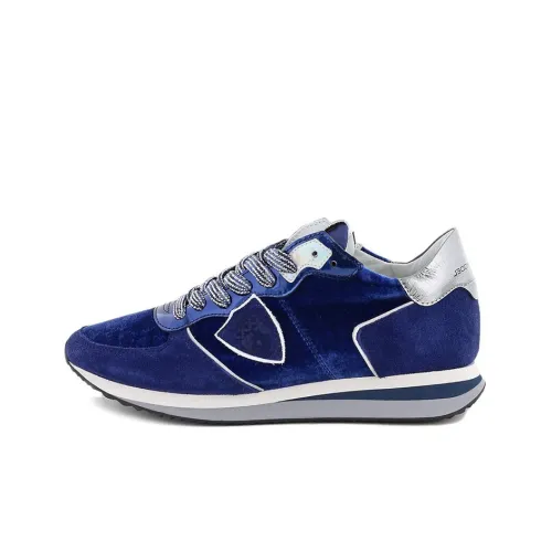 PHILIPPE MODEL Paris Suede-panelled Low Top Sneakers