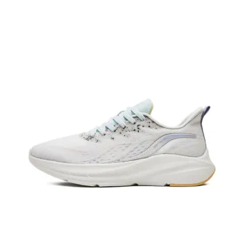 Erke Rebound Cushioning, Abrasion Resistant, Slip Resistant Low Top Casual Running Shoes Women's Purple White