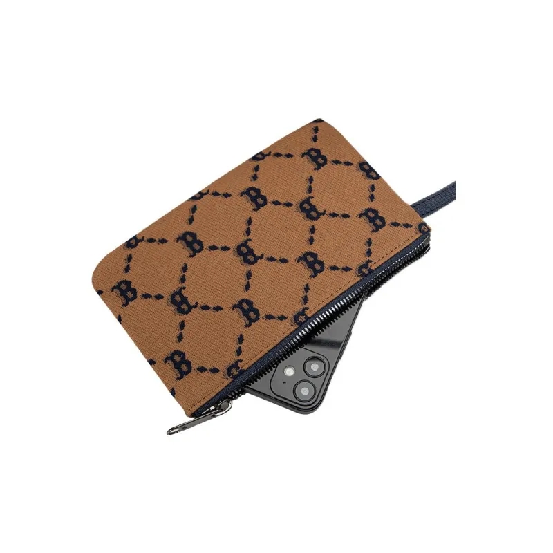 MLB Artificial Leather Tote Bag Shopping Bag Combo One Shoulder Handbag Regular Unisex Blue Brown Multicolor-4