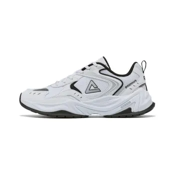 PEAK State Pole Source Back Casual Shoes Men Low Top All White/Black