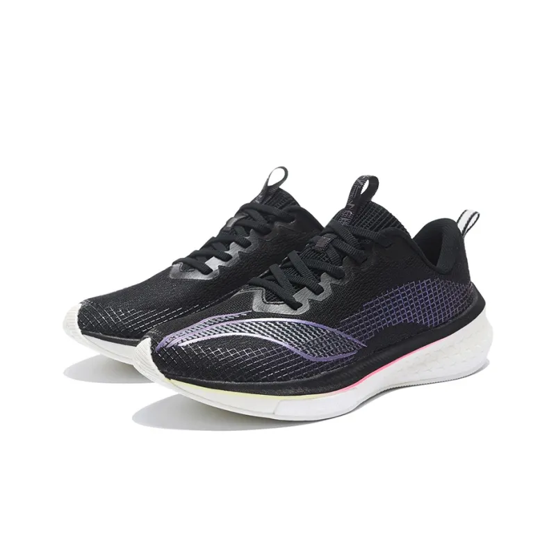 LiNing Red Hare 5 Pro Anti Slip Wear Resistant Low Top Running Shoes Women's Black-2