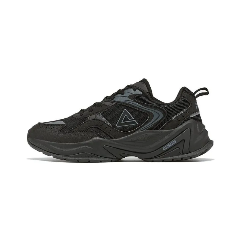 PEAK State Pole Source Back Casual Shoes Men Low Top All Black-0