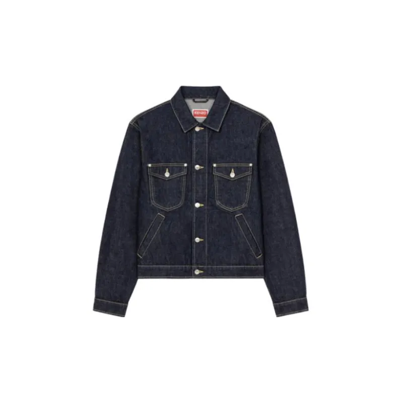 KENZO Denim Jackets Men Ink-0