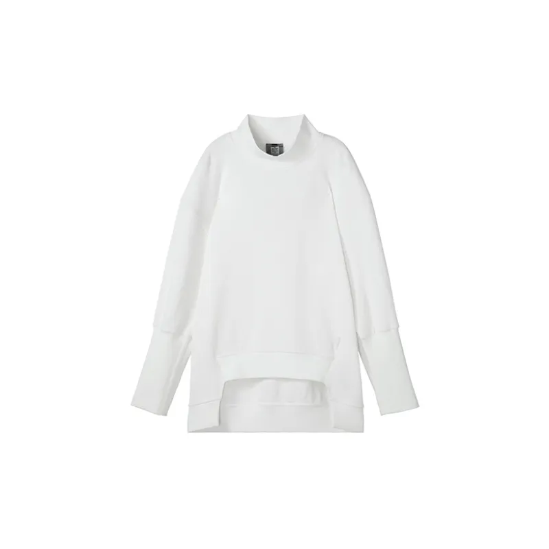 NORVINCY Mori Style Solid Color Tail Sweatshirt Unisex-2