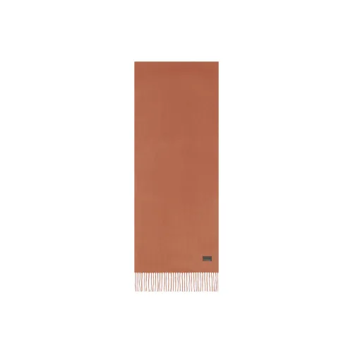 SAINT LAURENT Knit Scarves Women's Red Brown