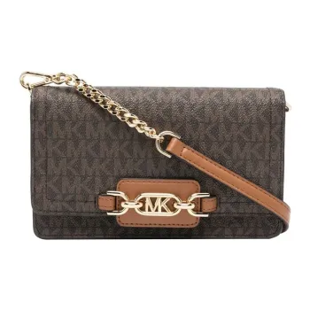 MICHAEL KORS Heather PVC Crossbody Bag, Shoulder Bag Women's Brown