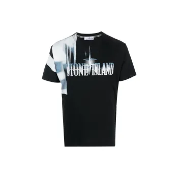 STONE ISLAND T Shirts Men Black