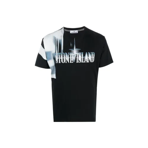 STONE ISLAND T Shirts Men Black