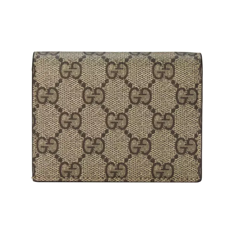 GUCCI Rainbow And Stars Bananya Print Card Case Beige And Ebony Gg Supreme-2