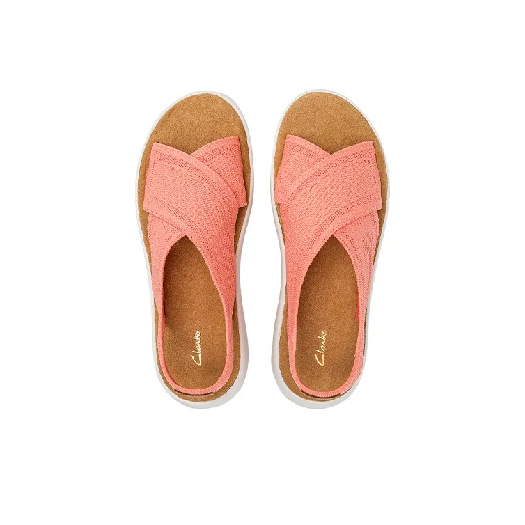 Clarks Fashion Sandal Women's Light Coral Red-3