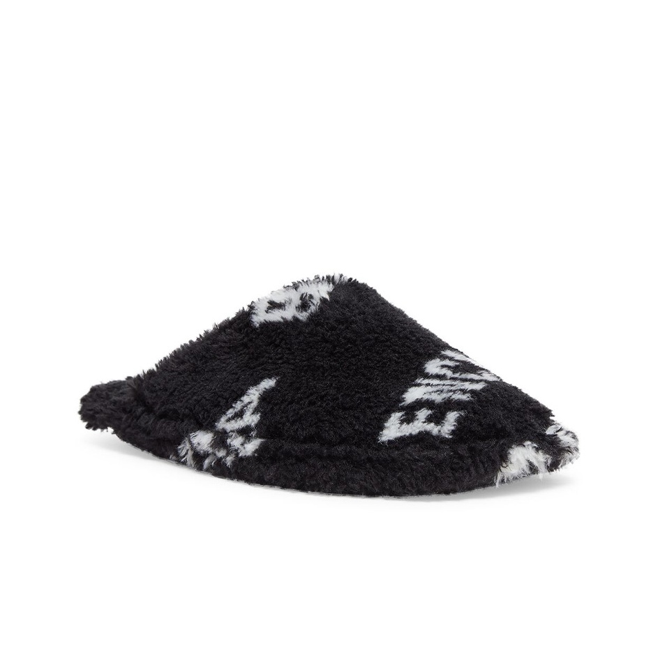 【BALENCIAGA】FURRY CLOSED ALLOVER LOGO Balenciaga Furry Closed AllOver Logo Black - POIZON