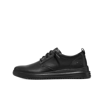 Skechers Proven Cushioned Slip Resistant Abrasion Resistant Low Top Casual Shoes Men's Black