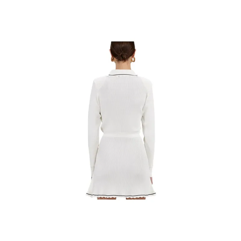 Self portrait FW22 Long Sleeved Dresses Women's White-1