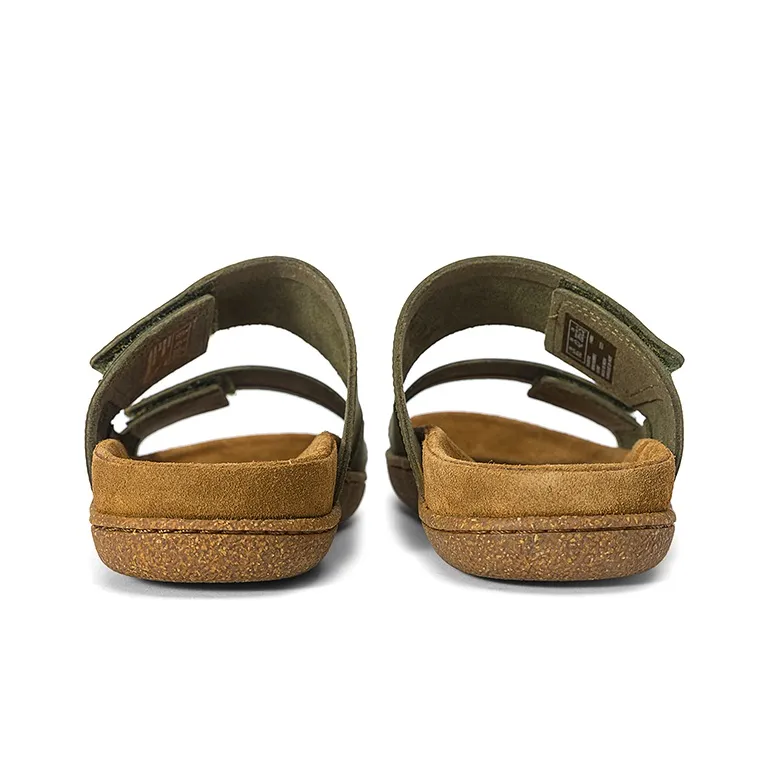 Clarks Slide Slippers Men Dark Olive Green-2