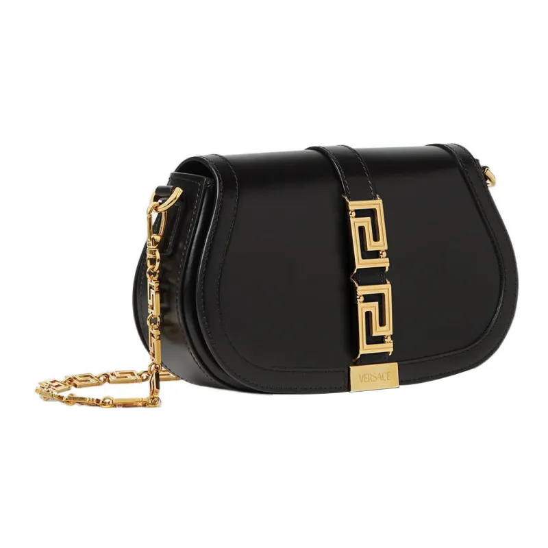 FANSIZHE Calfskin Portable Crossbody Bag Shoulder Bag Women's Black-1