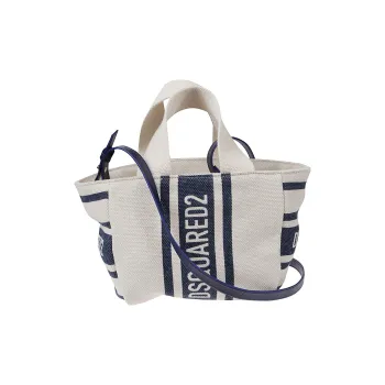 DSQUARED 2 Cotton Shoulder Bag Crossbody Bag Handbag Women's Blue