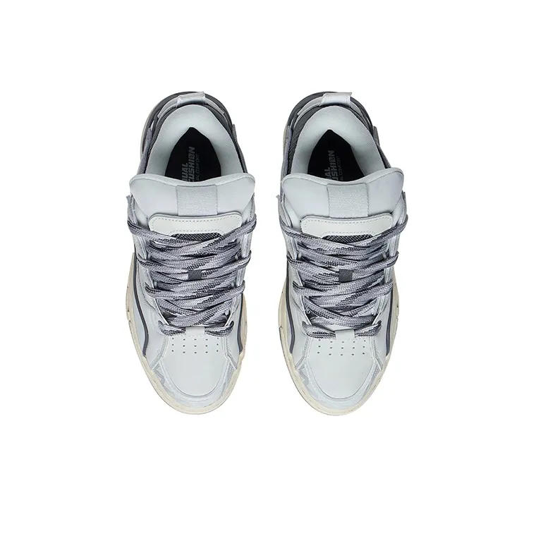 LiNing Wave GOLDEN Slip Resistant Cushioning Wear Resistant Low Top Skateboard Shoes Women's Frost White-3