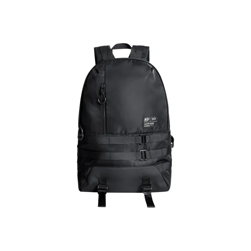 BAGSMART Nylon Fabric Laptop Backpack Regular Unisex Black-0
