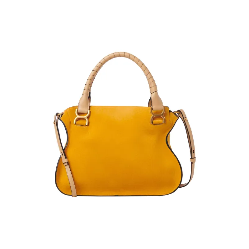 Chloe Marcie Multicolor Suede Shiny Calfskin Shoulder Bag Crossbody Bag Handbag Women's-1