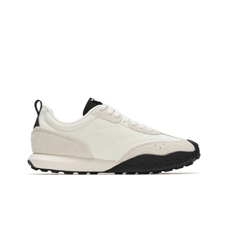 Anta Cushioning Anti Slip And Wear Resistant Low Top Life And Leisure Men's White Black-1