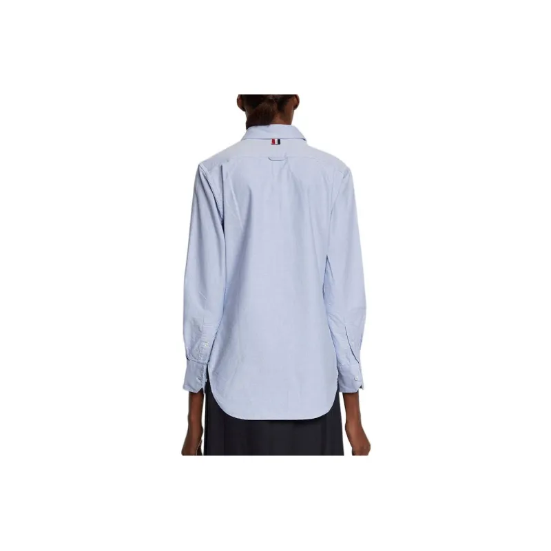 THOM BROWNE Logo Patch Tailored Shirt-1