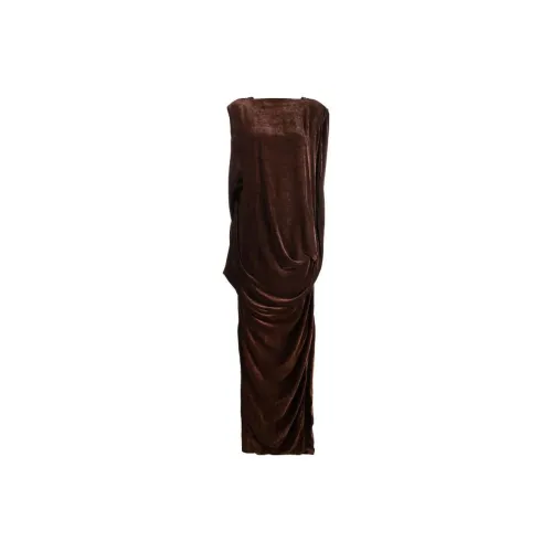 RICK OWENS Sleeveless Dresses Women's Brown