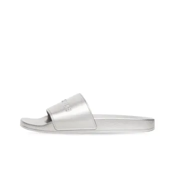 Balenciaga Slide Slippers Women's Silver