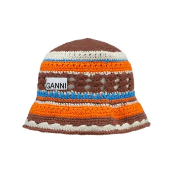 GANNI Bucket Hats Women's Brown