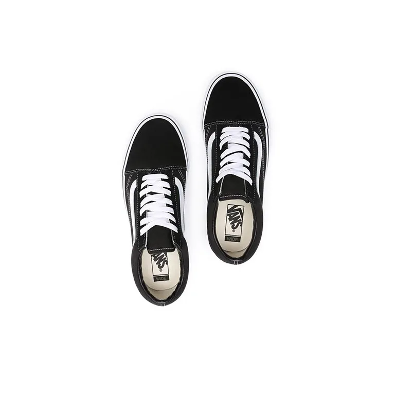 Vans Old Skool Wide 'Black White'-3