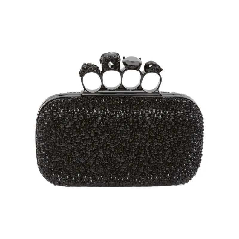 Alexander McQueen Calfskin One Shoulder Crossbody Clutch Regular Women's-2