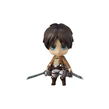 GSC Clay Figure No. 375 Attack On Titan Eren Yeager Reissued Version Chibi Figures 10cm