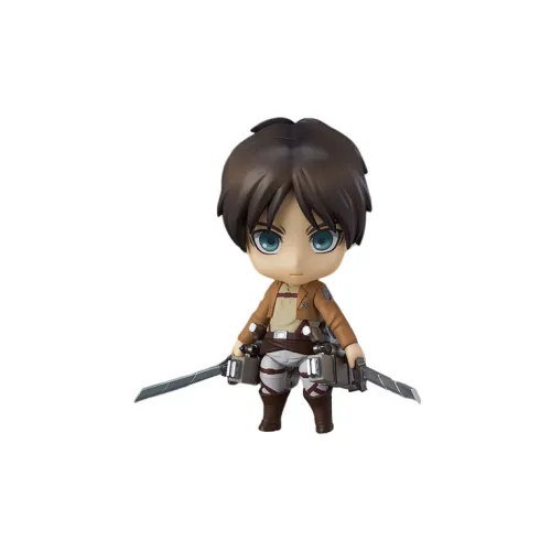 GSC Clay Figure No. 375 Attack On Titan Eren Yeager Reissued Version Chibi Figures 10cm
