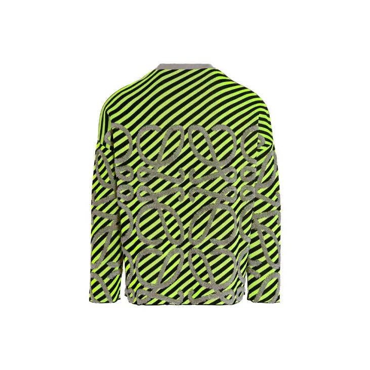 LOEWE Striped Anagram Jacquard Knit Sweater-1