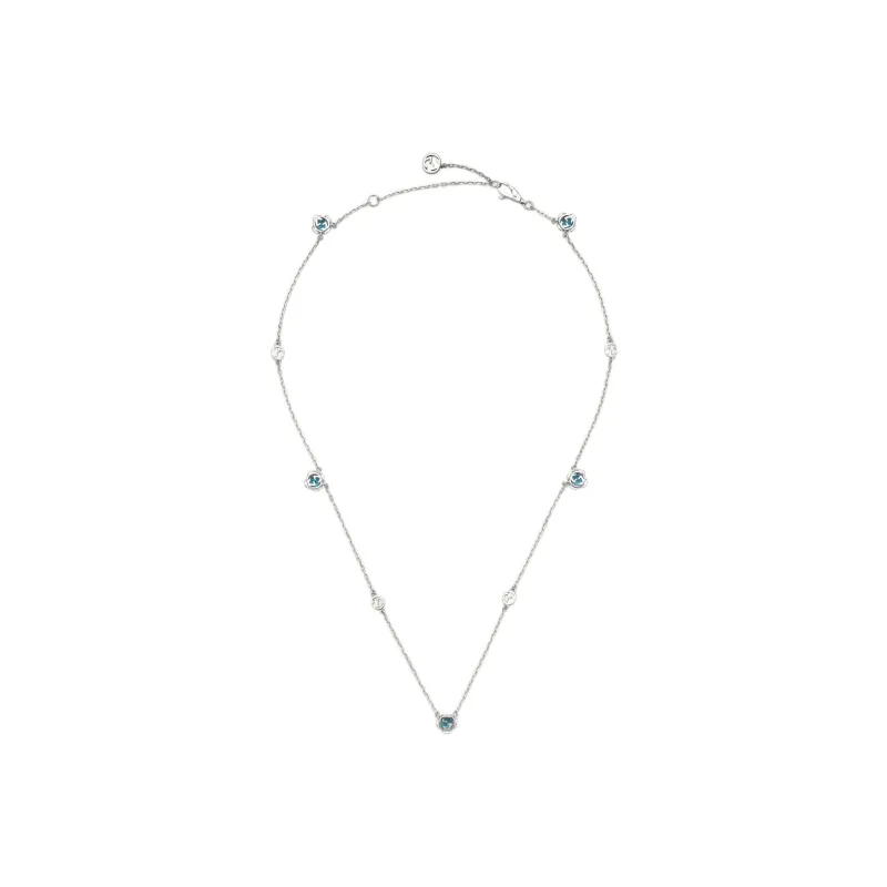 GUCCI Classic Double G Necklace Collection Necklaces Women's Silver-2