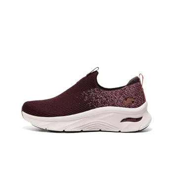 Skechers ARCH FIT D'LUX Casual Shoes Women's Low-Top Burgundy