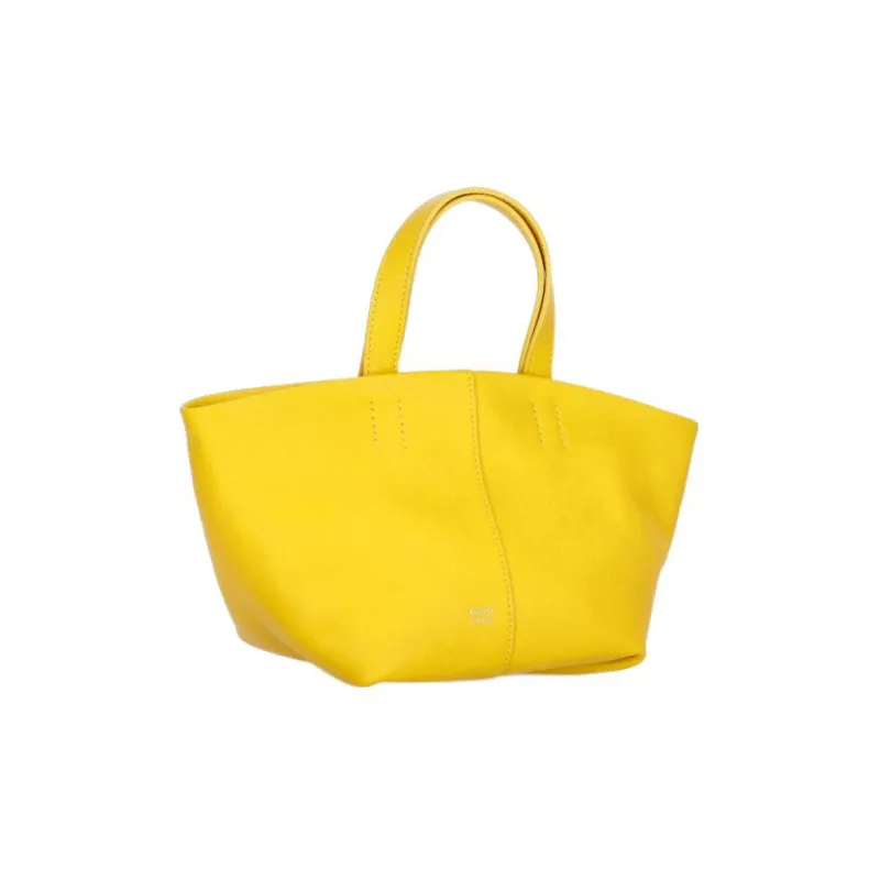 MANSUR GAVRIEL Litchi Grain Calfskin Tulip Shoulder Bag Crossbody Bag Handbag Mini Women's Yellow-1