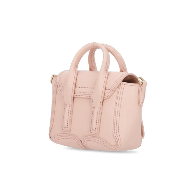 3.1 Phillip Lim Pashli Calfskin Biker Bag, Shoulder Bag, Crossbody Bag, Handbag Mini Women's Light Pink-1