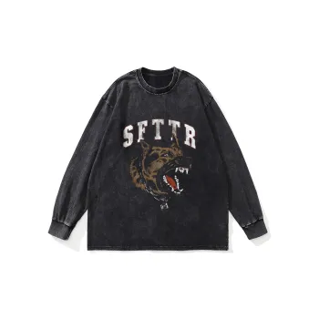 SFTTR Long Sleeved T Shirt Unisex Black