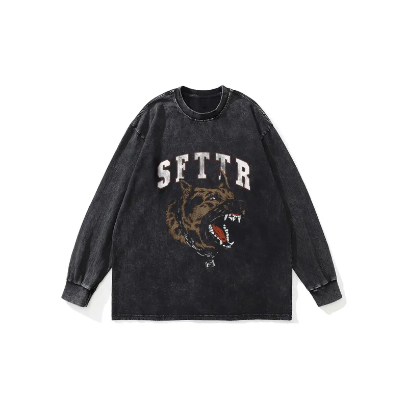 SFTTR Long Sleeved T Shirt Unisex Black-0