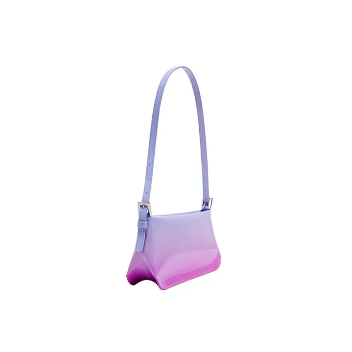 By Far Dulce Cow Leather Shoulder Bag Baguette Bag Shoulder Bag Women's Gradient Color Blocking-1